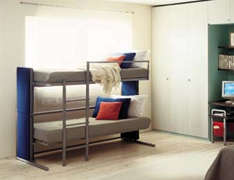 Illustration for article titled Transformer Sofa Magically Morphs into Bunk Bed